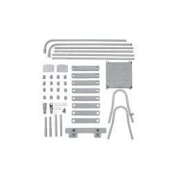 Dvipusės baseino kopėčios, 132 cm