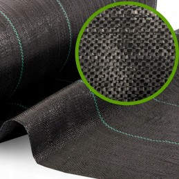 Juodas nuo piktžolių agrotekstilės skardenas 70g 1,6x50m
