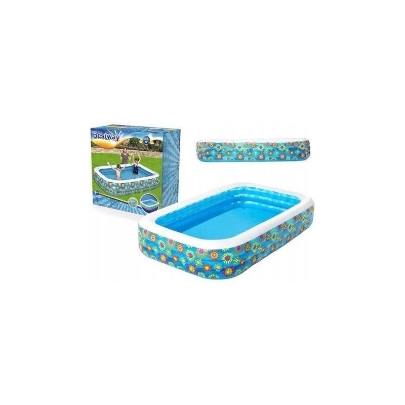 Pripučiamas baseinas su gėlėmis 305x183x56cm