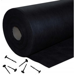 Agrotekstilė agrotekstilė 160cm 30m + smeigtukai, stora, tvirta, apsauganti nuo piktžolių