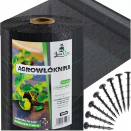 Agrotextile johngreen 70g 1,1x100m + 100 kaiščių linija nuo piktžolių