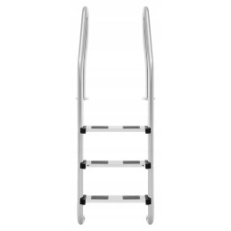 Uniprodo nerūdijančio plieno baseino kopėčios, 3 pakopos, 1600 mm