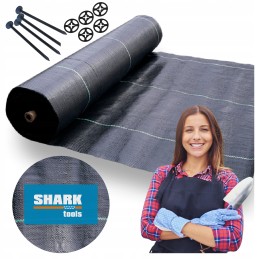 Agrotkanina agrotekstilė 70g 1,6 x 100m juoda + UV smeigtukai 3% nuo piktžolių