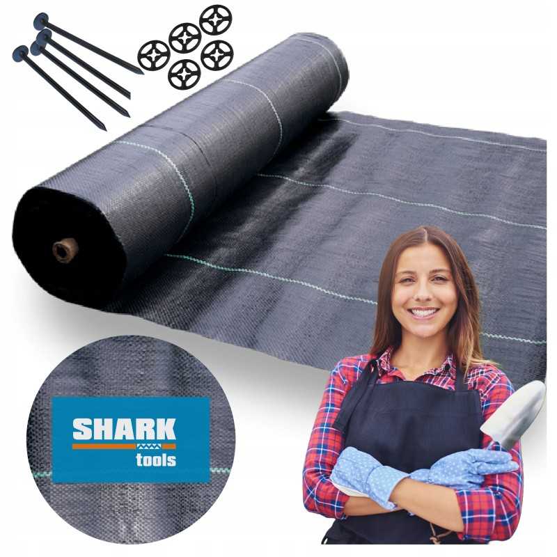 Agrotkanina agrotekstilė 70g 1,6 x 100m juoda + UV smeigtukai 3% nuo piktžolių