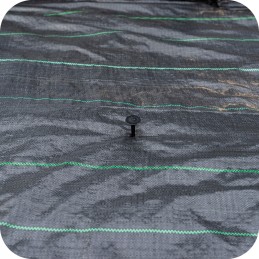 Agrotkanina agrotekstilė 70g 1,6 x 100m juoda + UV smeigtukai 3% nuo piktžolių