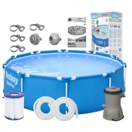 Bestway rėmo baseinas 305 x 76 305 x 75 plieno pro 56679 apvalus