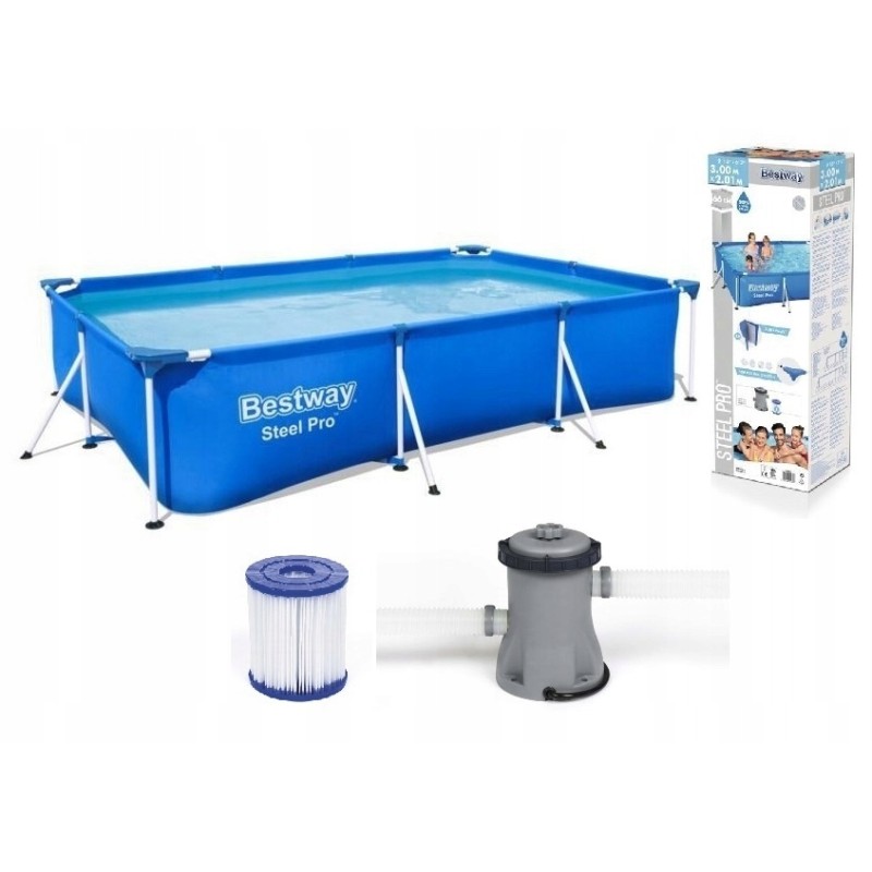 15in1 rėmo sodo baseinas 300x201x66 bestway