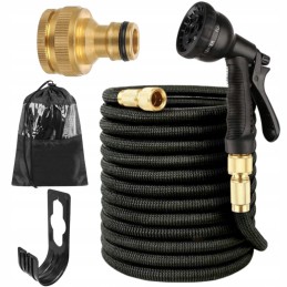 Long garden hose, extensible, 45 mm, gun connectors
