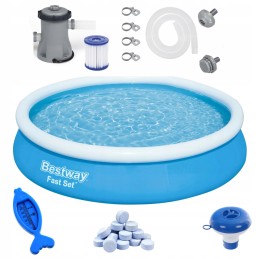 Sodo plėtimosi baseinas 366x76 bestway rinkinys xxl