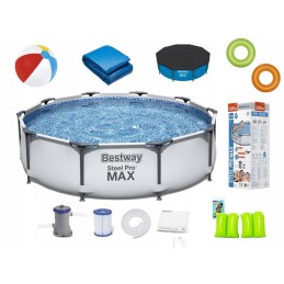 18in1 sodo rėmo baseino komplektas 305x76 cm