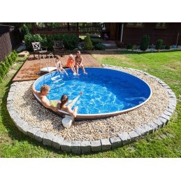 Cinkuotos baseino kopėčios 1 3 m, dvipusės