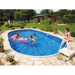 Cinkuotos baseino kopėčios 1 3 m, dvipusės