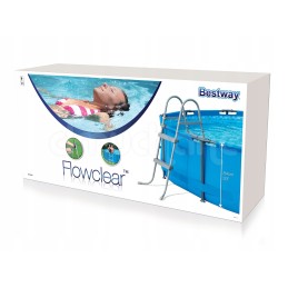 Bestway 58430 dvipusės baseino kopėčios, 112 cm