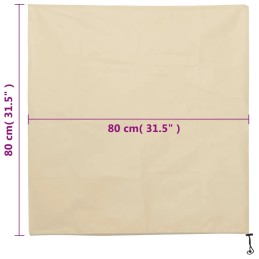 Vidaxl augalų gaubtai, su virvelėmis, 8 vnt., 70 g/m², 0,8x0,8 m
