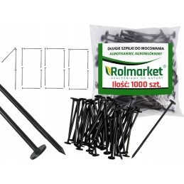 ✨ ilgi plastikiniai kaiščiai 19 cm agrotekstilei ir agrotekstilei tvirtinti sad1000r (1000 vnt.)