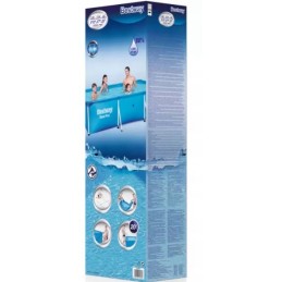 Didelis stačiakampio rėmo baseinas, 300 x 201 cm