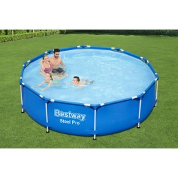 Plieninis pro pool 305x76 bestway 3in1 siurblio filtras