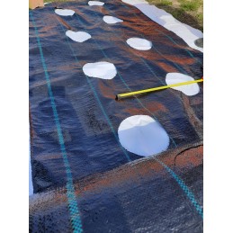 Žemės ūkio audinys didelės skylės fi20cm sodinukams 1 1x30