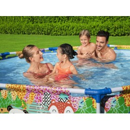 Panda spalvingo rėmo baseinas vaikams bestway panda 274 66 cm