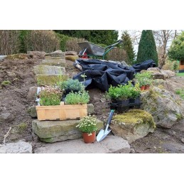 Augalinis mulčiavimas nuo piktžolių audinys 100x 5000cm 50 g m2