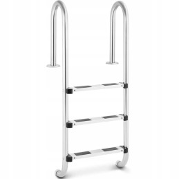 Nerūdijančio plieno baseino kopėčios, 3 pakopos, 1320 mm