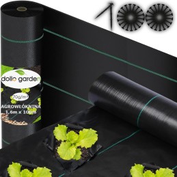 Pristatome agrotekstilę 70g/m² 1,6m x 100m su 100 laisvų kaiščių