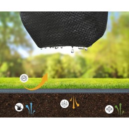 Pristatome agrotekstilę 70g/m² 1,6m x 100m su 100 laisvų kaiščių