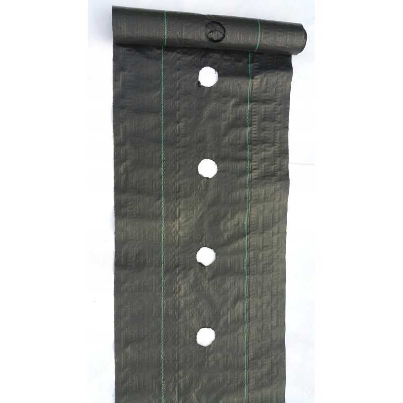 Žemės ūkio audinys piktžolėms 1 eilės skylės 40 cm x 100 m