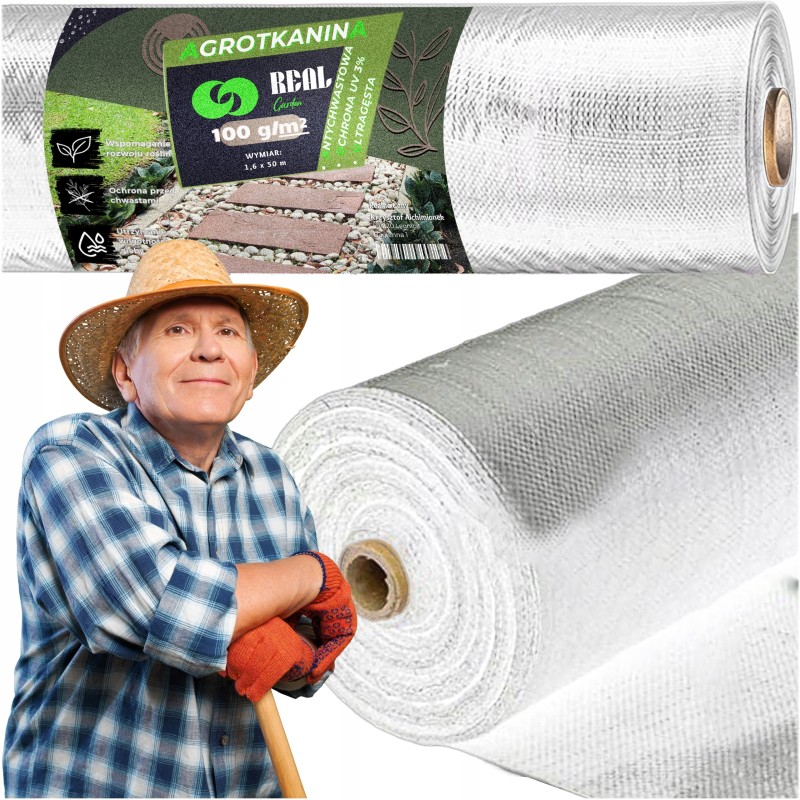 Agrotekstilė sodo kilimėlis agrotekstilė juoda žieminė 50 mx 1,6 m 90 g