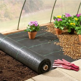 Agrotekstilė sodo kilimėlis agrotekstilė juoda žieminė 50 mx 1,6 m 90 g