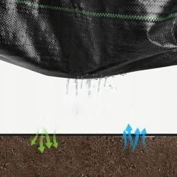 Agrotekstilė sodo kilimėlis agrotekstilė juoda žieminė 50 mx 1,6 m 90 g