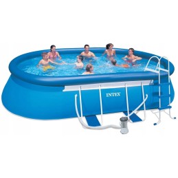 Intex ovalo rėmo baseinas 5 vandens šildytuvas 5x3m