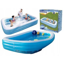 Didelis sodo baseinas liukso mėlyna 305x183x56 bestway