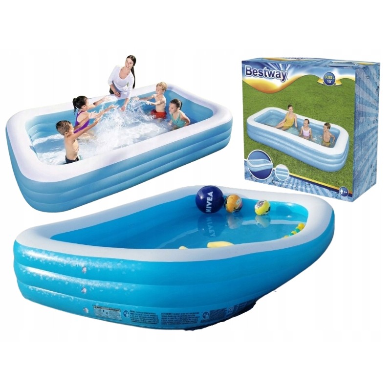 Didelis sodo baseinas liukso mėlyna 305x183x56 bestway