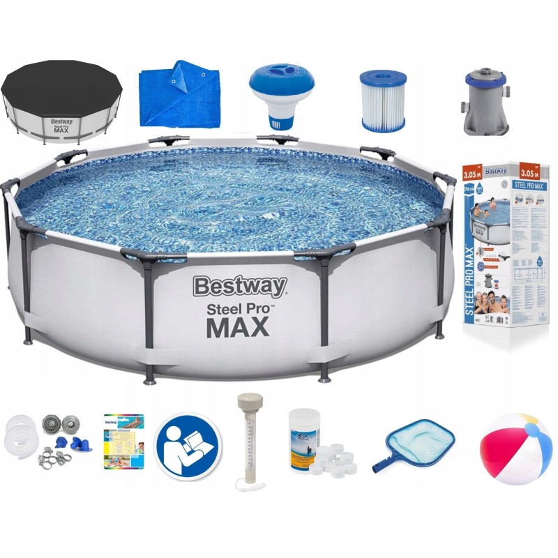 Bestway 305 baseino 305x76 rėmo rinkinys 20in1