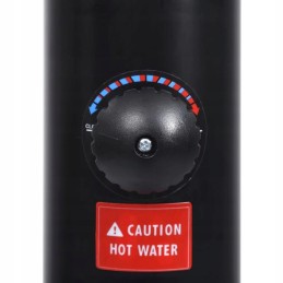 Sodo saulės dušas juodas 215 cm 8 l liumenų