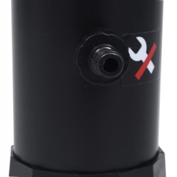 Sodo saulės dušas juodas 215 cm 8 l liumenų