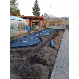 Žemės ūkio audinys sodas audinys juodas 100g 1 6x50 m