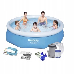 Bestway apvalus išsiplėtimo baseinas 305 x 305 cm