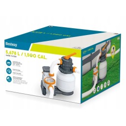 Bestway 58497 smėlio filtro siurblys baseinams 5678l h žarnų jungtys