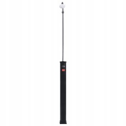 Sodo saulės dušas juodas 215 cm 8 l