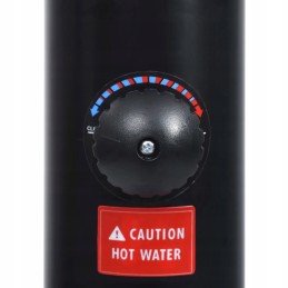 Sodo saulės dušas juodas 215 cm 8 l