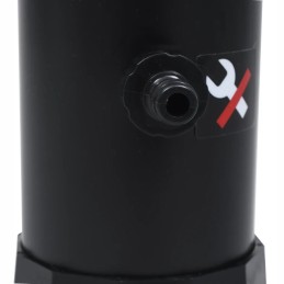 Sodo saulės dušas juodas 215 cm 8 l