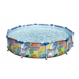 Karkasinis baseinas 10 pėdų 305x66 cm jūros gyvybės žvėrys