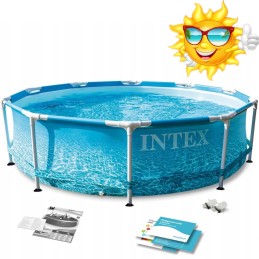 Karkasinis baseinas 305 x 76 cm 4in1 intex 28206