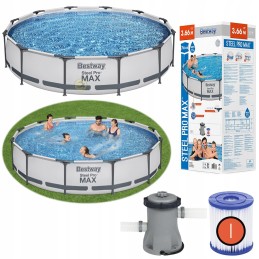 Bestway 56416 rėmo sodo baseinas 366x76