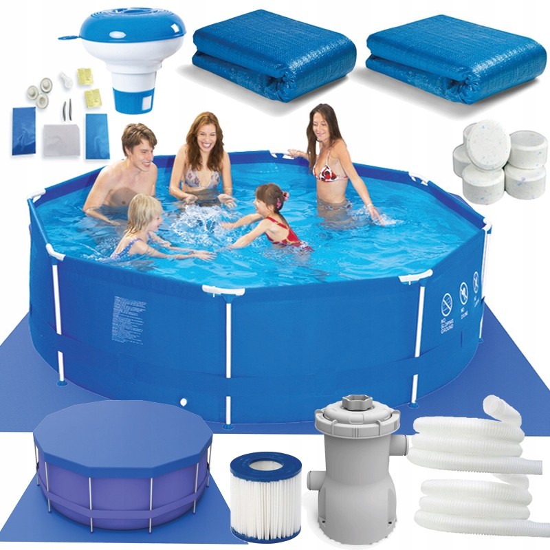 19in1 rėmo sodo baseino 366x76 siurblio dangtis