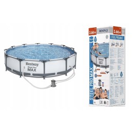 56416 šeimos karkasinis sodo baseinas su siurbliu 366x76 bestway