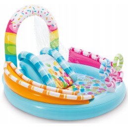 Didelė saldainių vandens žaidimų aikštelė 170 cm intex 57144 čiuožykla