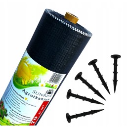 Agromatinis audinys juodas 70 g m2 tvirtas tvarus atsparus 1 6 x 50m apsaugotas nuo piktžolių